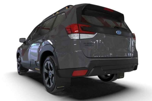 Rally Armor 2022 Subaru Forester (Incl. Wilderness) UR Black Mud Flap w/ Red Logo - Image 6
