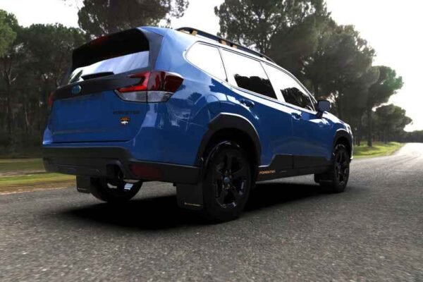 Rally Armor 2022 Subaru Forester (Incl. Wilderness) UR Black Mud Flap w/ Red Logo - Image 8
