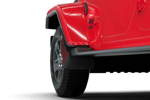 Rally Armor 19-22 Jeep Gladiator Black Mud Flap w/ Army Green Logo - Image 4