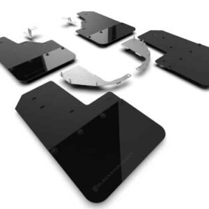 Rally Armor 21-22 Ford Bronco (Steel Bmpr - NO Rptr/Sprt - NO RR/RB) Blk Mud Flap w/Met. Blk Logo