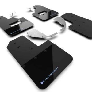 Rally Armor 21-22 Ford Bronco (Steel Bmpr + RB - NO Rptr/Sprt) Blk Mud Flap w/Area Blue Logo