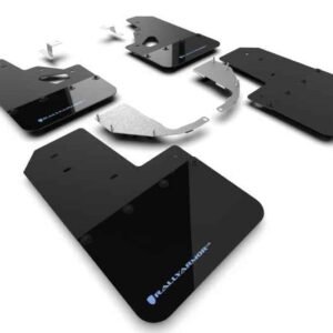 Rally Armor 21-22 Ford Bronco (Steel Bmpr + RR - NO Rptr/Sprt) Blk Mud Flap w/Area Blue Logo