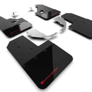 Rally Armor 21-22 Ford Bronco (Steel Bmpr + RR - NO Rptr/Sprt) Blk Mud Flap w/Red Logo