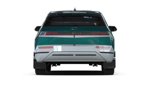 Rally Armor 2022 Hyundai Ioniq 5 Black Mud Flap w/ Silver Logo - Image 2