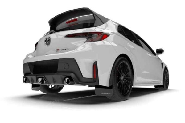Rally Armor 2023 Toyota GR Corolla Black UR Mud Flap w/ Red Logo - Image 3