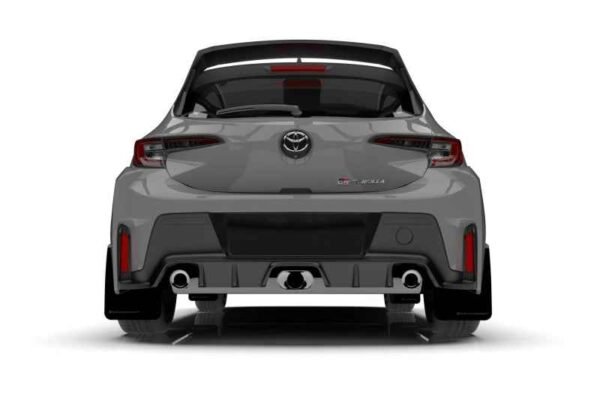Rally Armor 2023 Toyota GR Corolla Black UR Mud Flap w/ Red Logo - Image 4