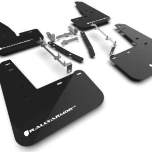 Rally Armor 2023 Toyota GR Corolla Black UR Mud Flap w/ White Logo