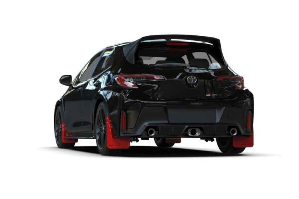 Rally Armor 2023 Toyota GR Corolla Red UR Mud Flap w/ Black Logo - Image 2