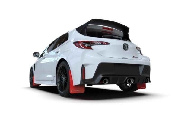 Rally Armor 2023 Toyota GR Corolla Red UR Mud Flap w/ Black Logo - Image 6