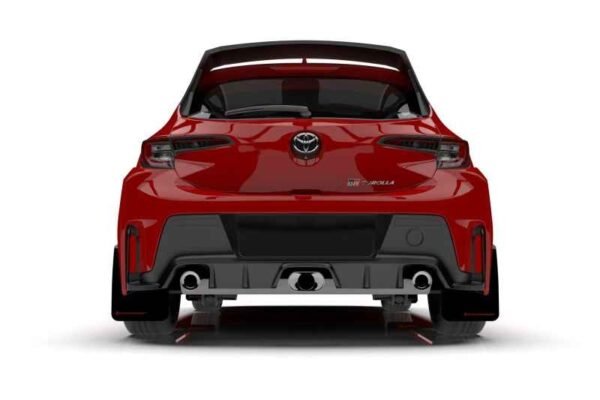 Rally Armor 2023 Toyota GR Corolla Red UR Mud Flap w/ Black Logo - Image 9