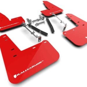 Rally Armor 2023 Toyota GR Corolla Red UR Mud Flap w/ White Logo