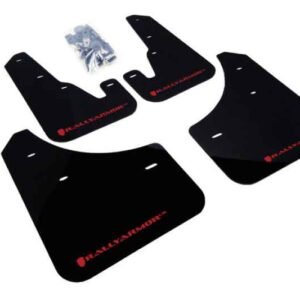 Rally Armor 2004-2009 Mazda3/Speed 3 UR Black Mud Flap w/ Red Logo