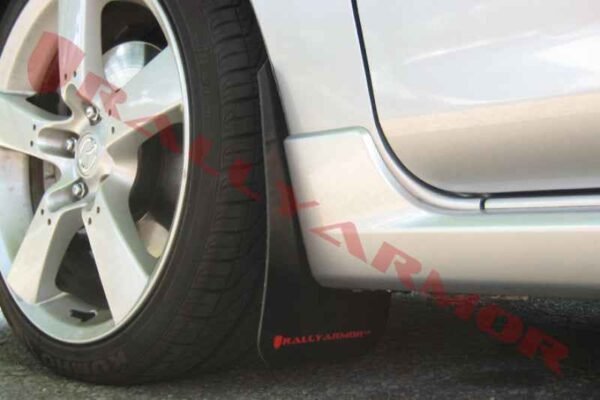 Rally Armor 2004-2009 Mazda3/Speed 3 UR Black Mud Flap w/ Red Logo - Image 2