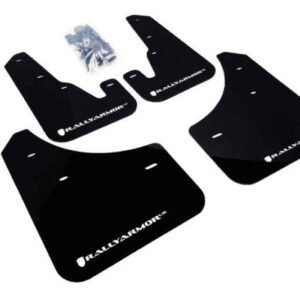 Rally Armor 2004-2009 Mazda3/Speed 3 UR Black Mud Flap w/ White Logo