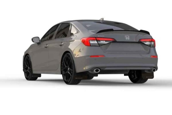 Rally Armor 2022 Honda Civic (Incl. Si/Sport/Touring) UR Black Mud Flap w/ Blue Logo - Image 6