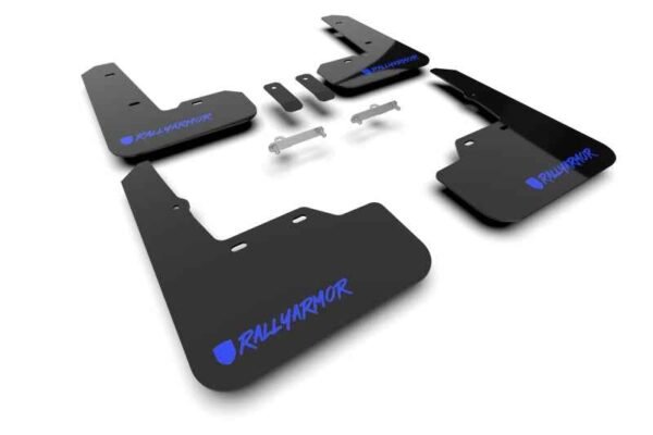 Rally Armor 2022+ Subaru WRX Black UR Mud Flap Altered Font Blue Logo (MOQ 200 PCS)