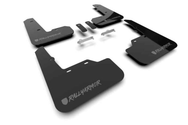 Rally Armor 2022+ Subaru WRX Black UR Mud Flap Altered Font Dark Grey Logo (MOQ 200 PCS)