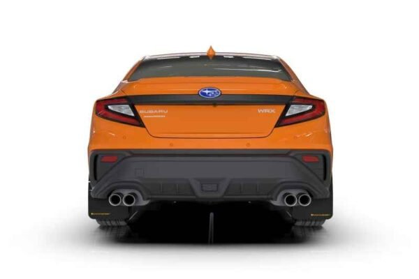 Rally Armor 2022 Subaru WRX Black UR Mud Flap w/ Orange Logo - Image 3