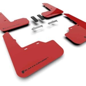 Rally Armor 2022 Subaru WRX Red UR Mud Flap w/ Black Logo