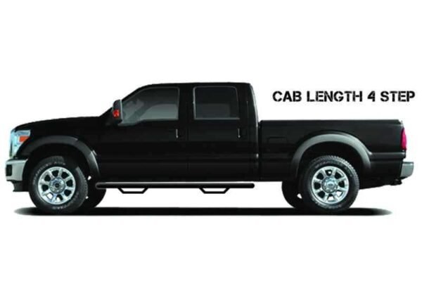 N-Fab RS Nerf Step 07-13 GM 1500 / 08-14 GM 2500/3500 SRW Extended Cab Length - Tex. Black - Image 2