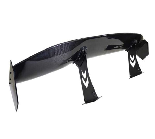 NRG Carbon Fiber Spoiler - Universal (69in.) w/NRG Logo / Stand Cut Out / Large Side Plate - Image 4