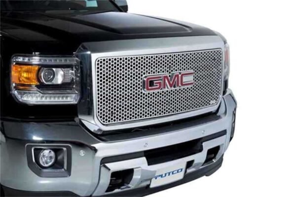 Putco 15-19 GMC Sierra HD (Does not Fit inAll terrain Modelin) Punch Stainless Steel Grilles - Image 2