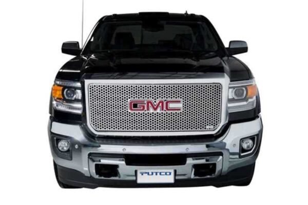 Putco 15-19 GMC Sierra HD (Does not Fit inAll terrain Modelin) Punch Stainless Steel Grilles - Image 3