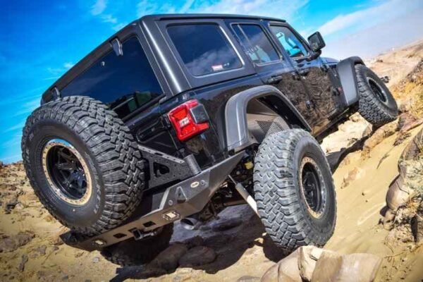 DV8 Offroad 2018+ Jeep Wrangler JL Rear Bumper w/ LED Lights - Image 7