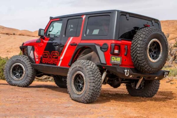DV8 Offroad 2018+ Jeep Wrangler JL Rear Bumper w/ LED Lights - Image 8