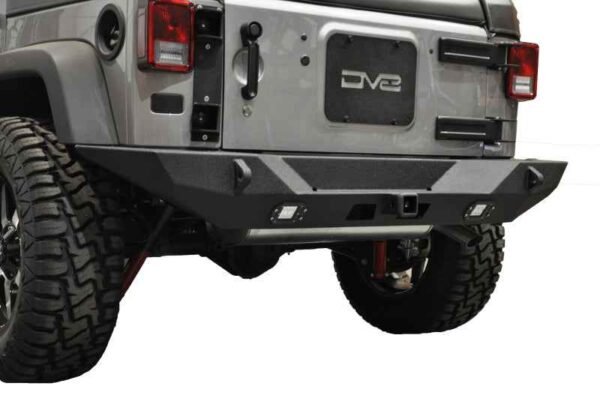 DV8 Offroad 07-18 Jeep Wrangler JK Full Length Rear Bumper w/ Lights - Image 8