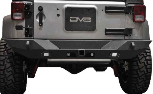 DV8 Offroad 07-18 Jeep Wrangler JK Full Length Rear Bumper w/ Lights - Image 9