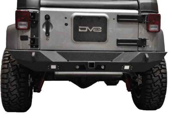 DV8 Offroad 07-18 Jeep Wrangler JK Full Length Rear Bumper w/ Lights - Image 10