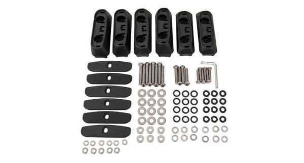 Rhino-Rack RCP Roof Rack Base Kit for 03-09 Toyota Land Crusier Prado - 6 Sets