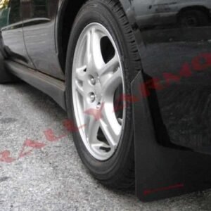 Rally Armor 02-07 Subaru WRX/STI/RS/2.5i (wagons req mod) Basic Black Mud Flap w/ Red Logo