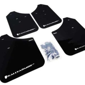 Rally Armor 02-07 Subaru WRX/STI/RS/2.5i (wagons req mod) UR Black Mud Flap w/ White Logo