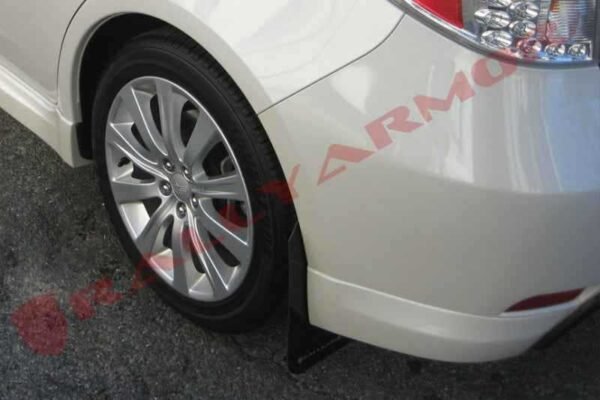 Rally Armor 08-10 WRX (hatch & sedan) / 08-11 Subaru 2.5i UR Black Mud Flap w/ Grey Logo