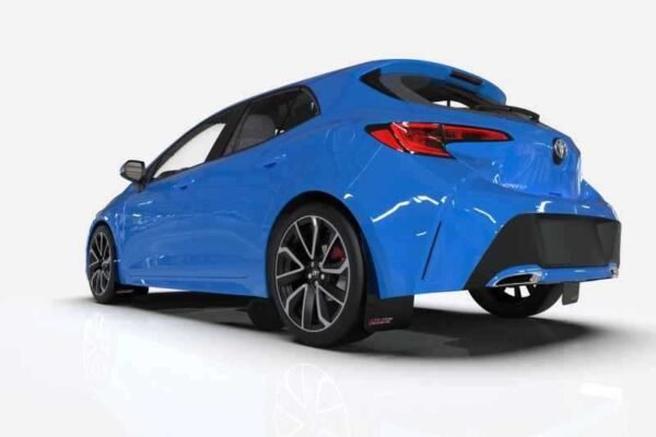 Rally Armor 08-11 Subaru Impreza & 08-10 WRX (Hatch/Sedan) Black Mud Flap BCE Logo - Image 2