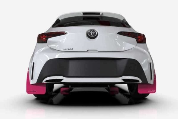 Rally Armor 08-11 Subaru Impreza & 08-10 WRX (Hatch/Sedan) Pink Mud Flap BCE Logo - Image 6