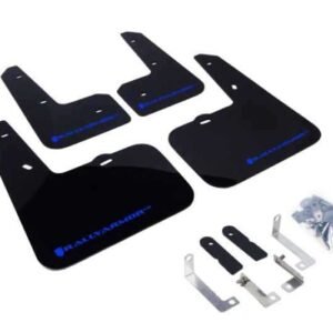 Rally Armor 12-13 Hyundai Veloster UR Black Mud Flap w/ Blue Logo