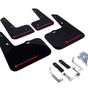 Rally Armor 12-13 Hyundai Veloster UR Black Mud Flap w/ Red Logo