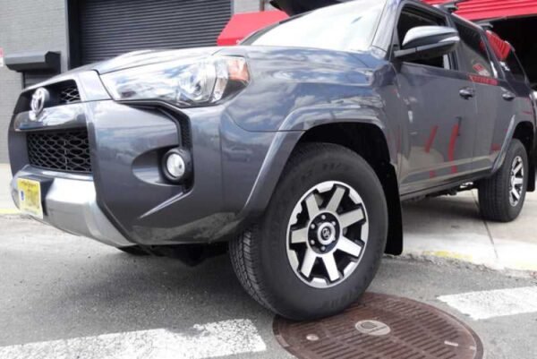 Rally Armor 12-19 Toyota 4Runner UR Black Mud Flap w/ Grey Logo - Image 2