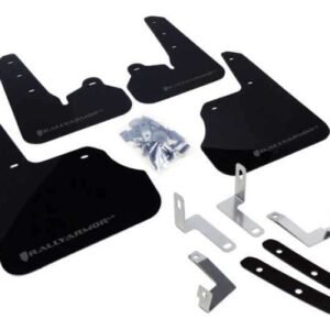 Rally Armor 12+ Subaru Impreza 5dr Hatch/4dr Sedan UR Black Mud Flap w/ Grey Logo