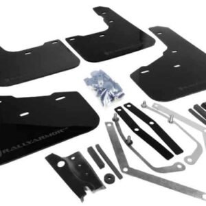 Rally Armor 13+ Ford Fiesta ST Black Mud Flap w/ Grey Logo