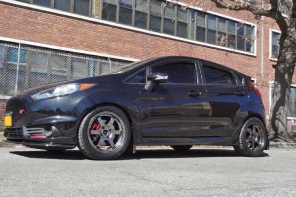 Rally Armor 13+ Ford Fiesta ST Black Mud Flap w/ Grey Logo - Image 3