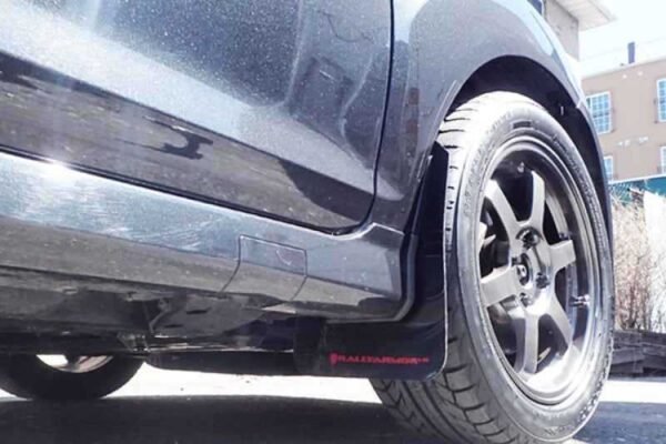 Rally Armor 13+ Ford Fiesta ST Black Mud Flap w/ Grey Logo - Image 10