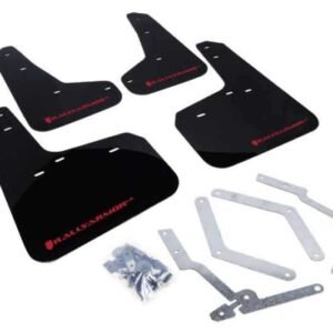 Rally Armor 13+ Ford Focus ST Black Mud Flap w/ Red Logo