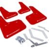 Rally Armor 13+ Ford Focus ST Red Mud Flap w/ White Logo