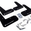 Rally Armor 13+ Subaru BRZ / 13+ Scion FR-S UR Black Mud Flap w/ White Logo