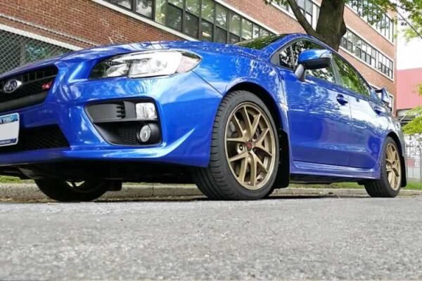 Rally Armor 15+ Subaru WRX & STi Sedan Only UR Black Mud Flap w/ Grey Logo - Image 3
