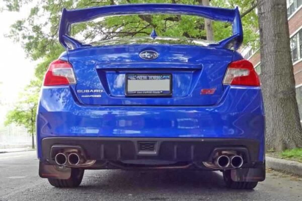Rally Armor 15+ Subaru WRX & STi Sedan Only UR Black Mud Flap w/ Grey Logo - Image 7